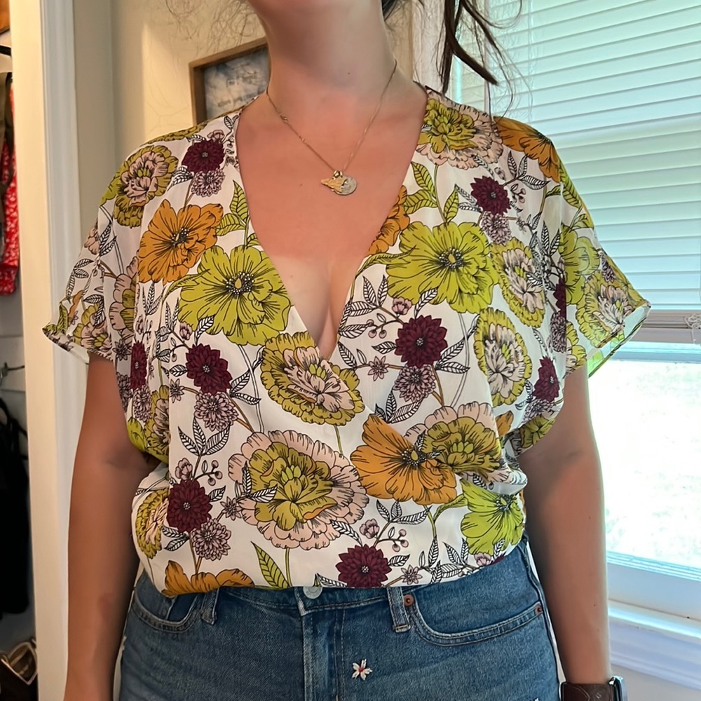 Printed Floral Wrap Too Zara TRF